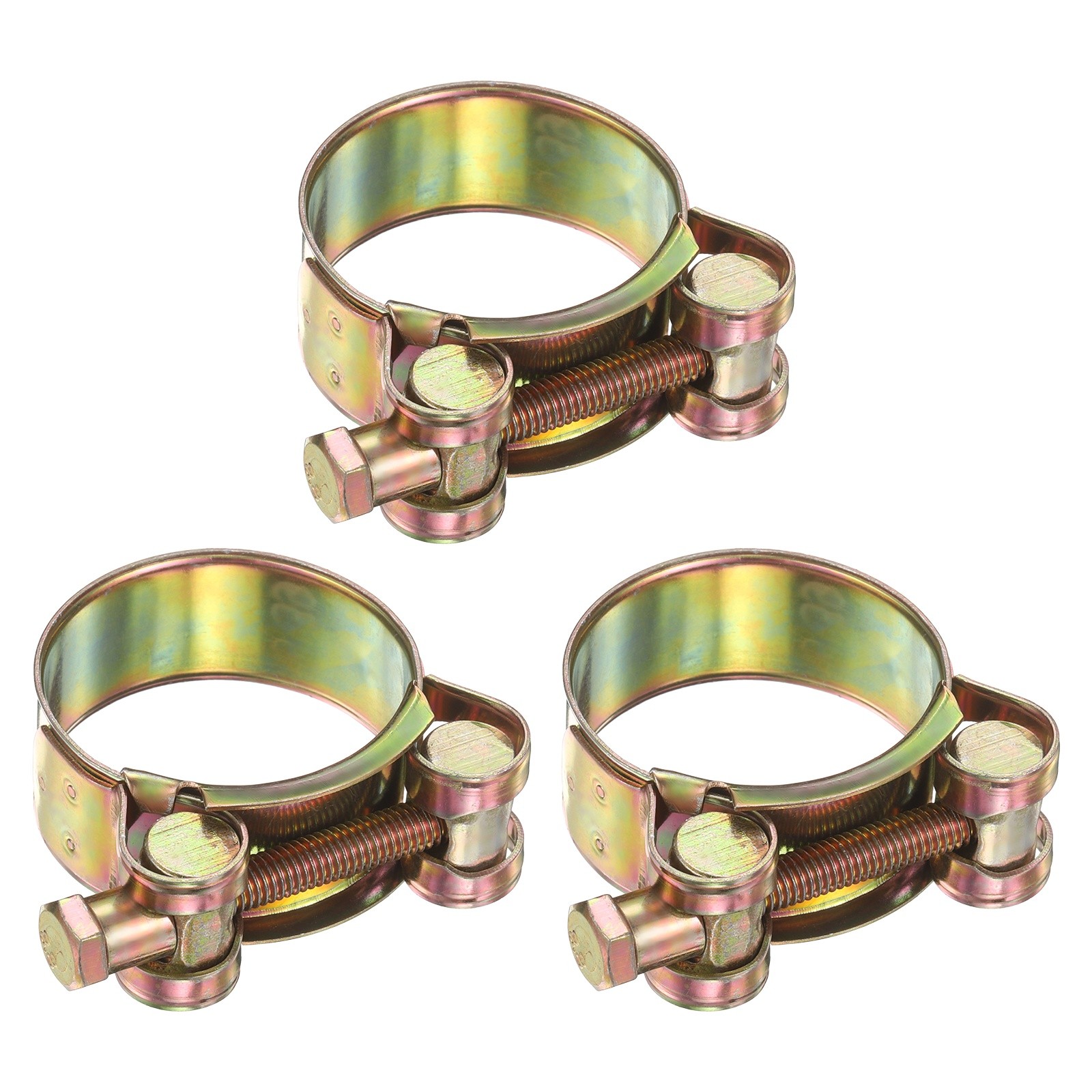3pcs T-Bolt Hose Clamp 36-39mm Adjustable Intake Radiator Pipe Clamp,