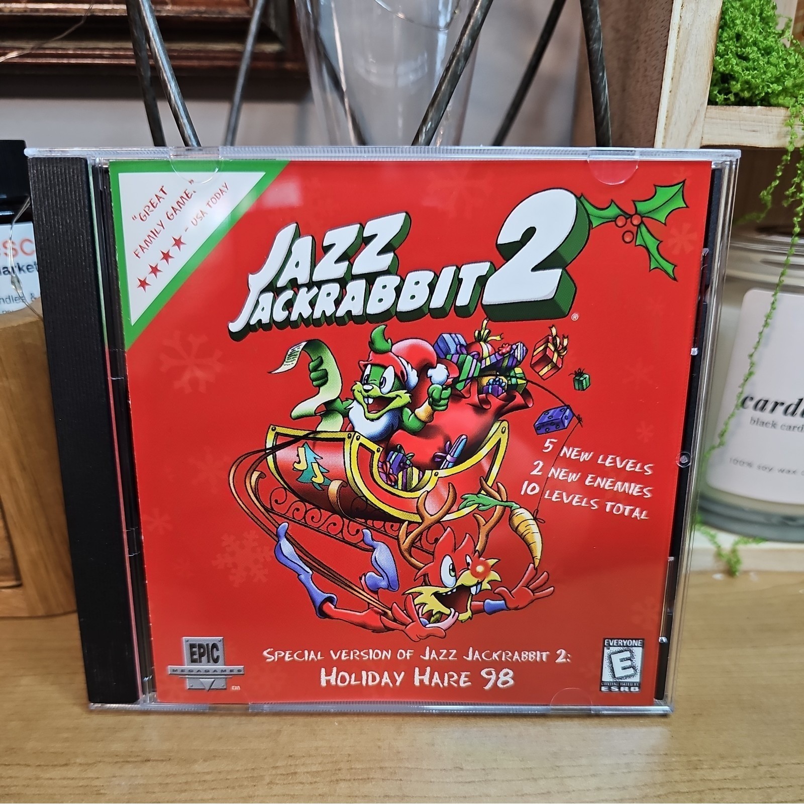 Jazz Jackrabbit 2 Holiday Hare 98 PC Game 1998 Epic MegaGames Vintage CIB