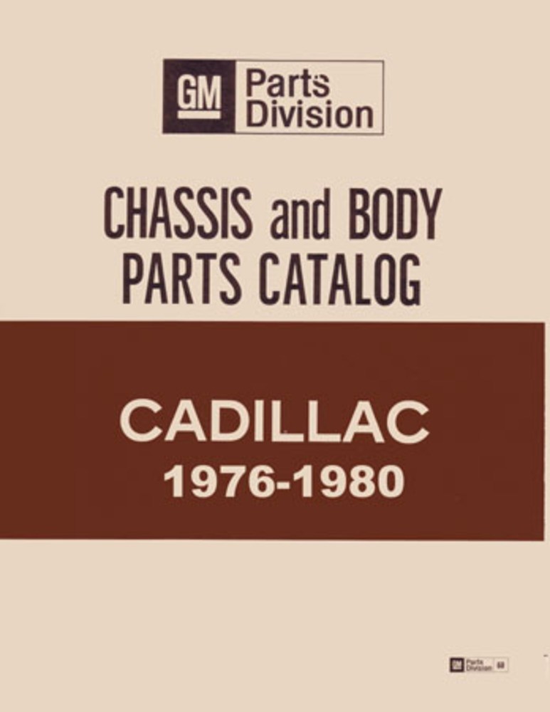 1976-1980 Cadillac Chassis and Body Parts Book