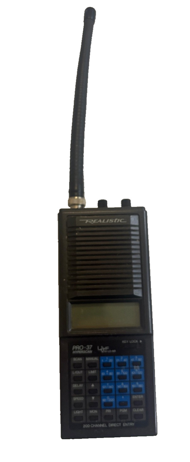 Realistic PRO-37 20-138 Black 200 Channel Radio Communication Handheld Scanner
