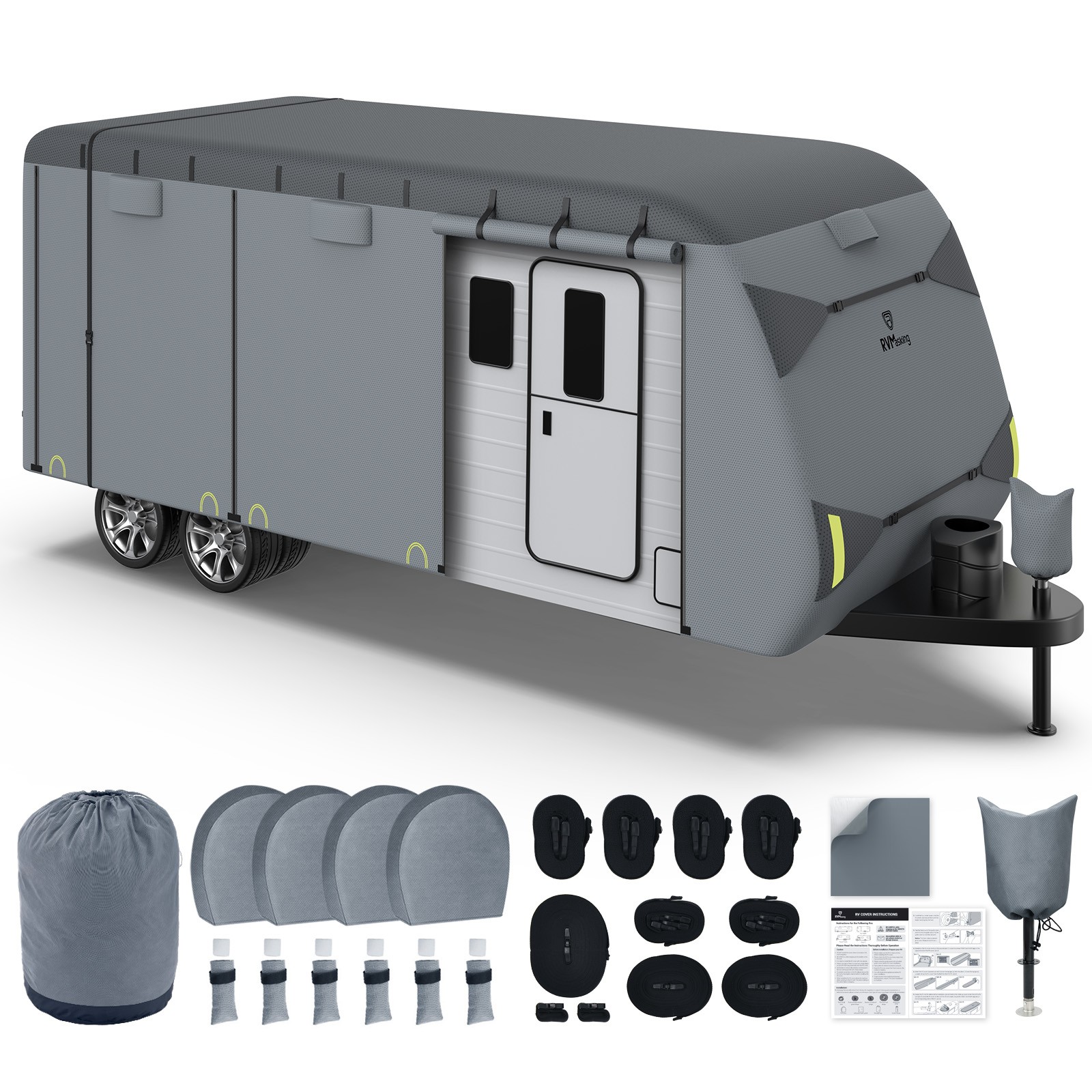 9-Ply Travel Trailer RV Cover 18'1