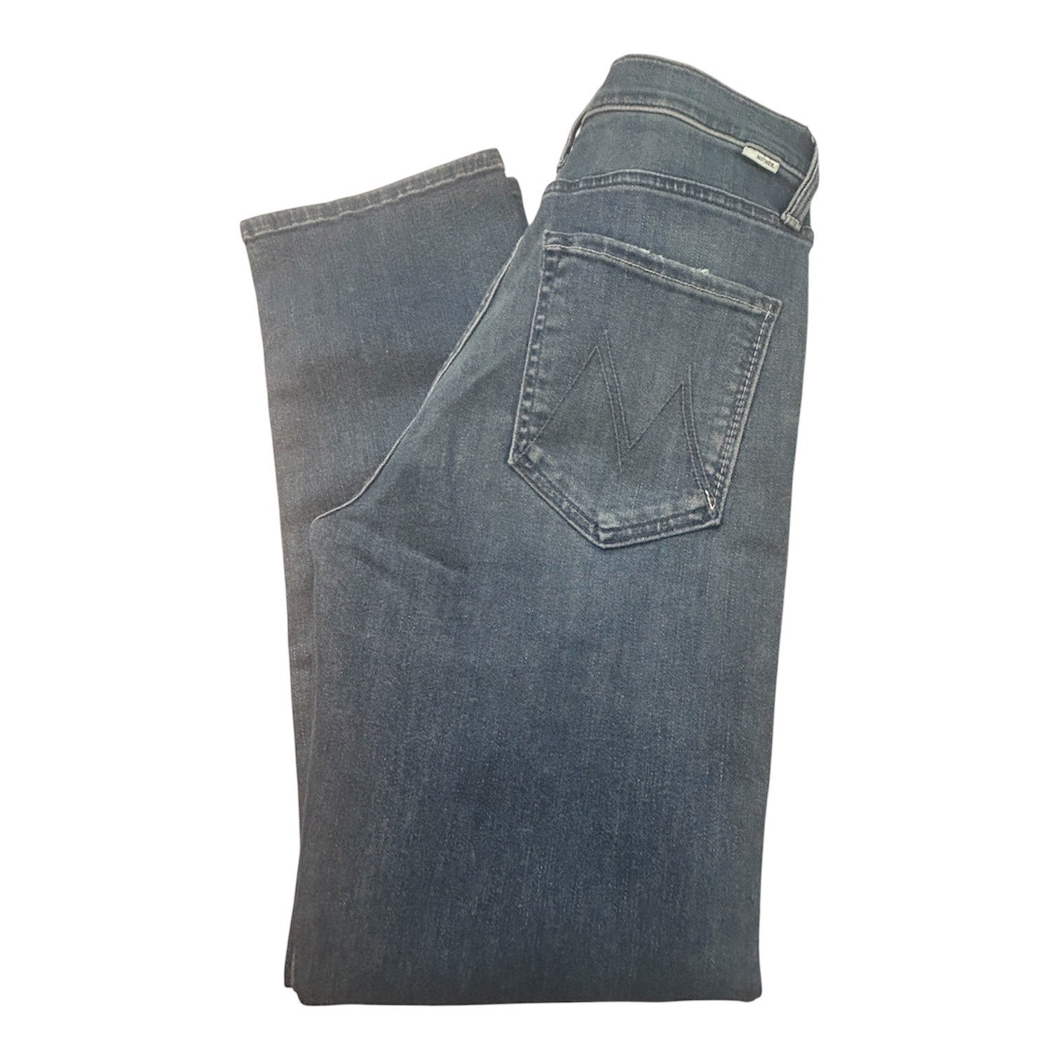 Mother The Mid Rise Rider Ankle Women 28 Blue Jeans Wish On A Star 1301-383