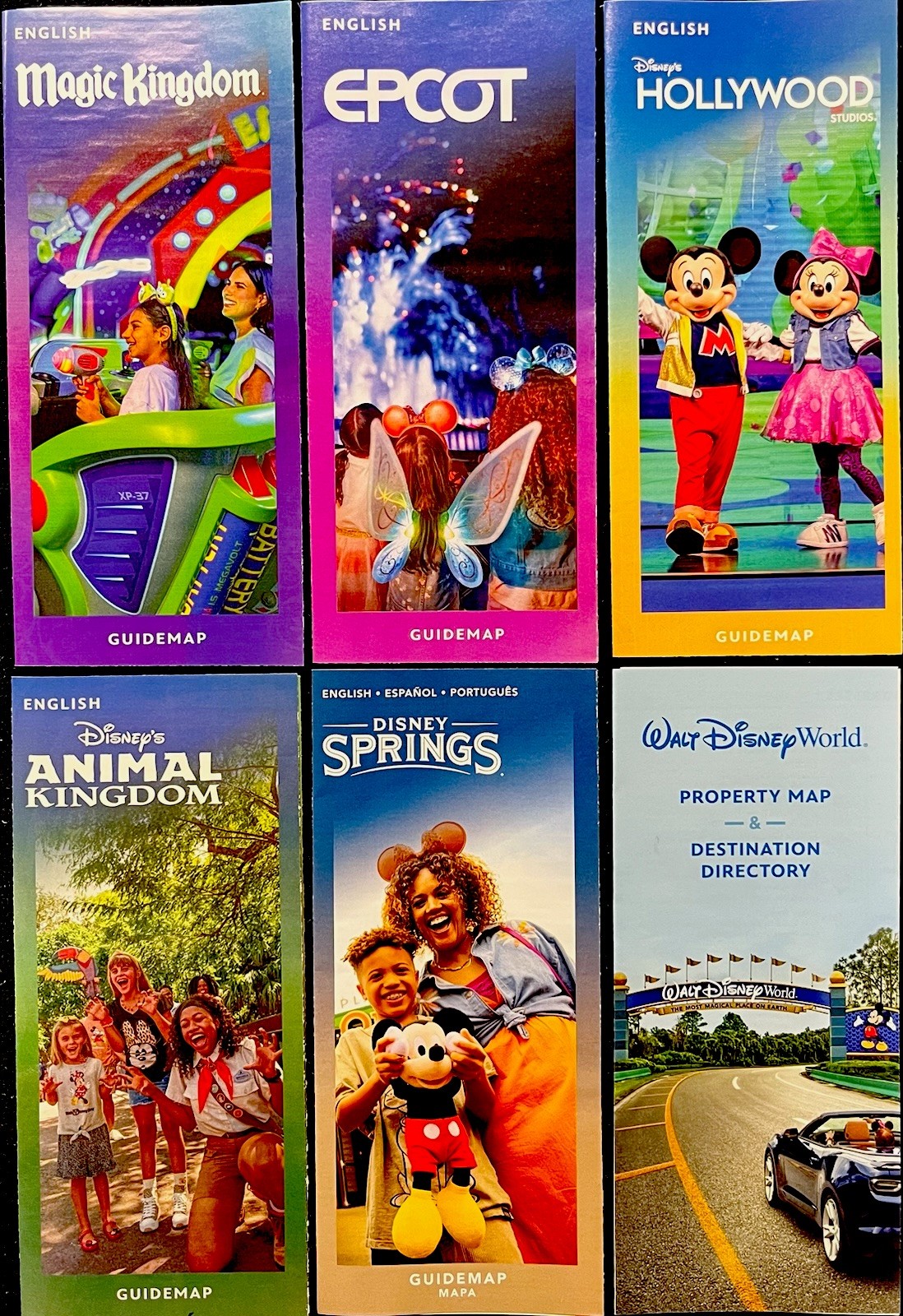 2026 Newest Walt Disney World Theme Park Guide Maps-6 New Maps Newest