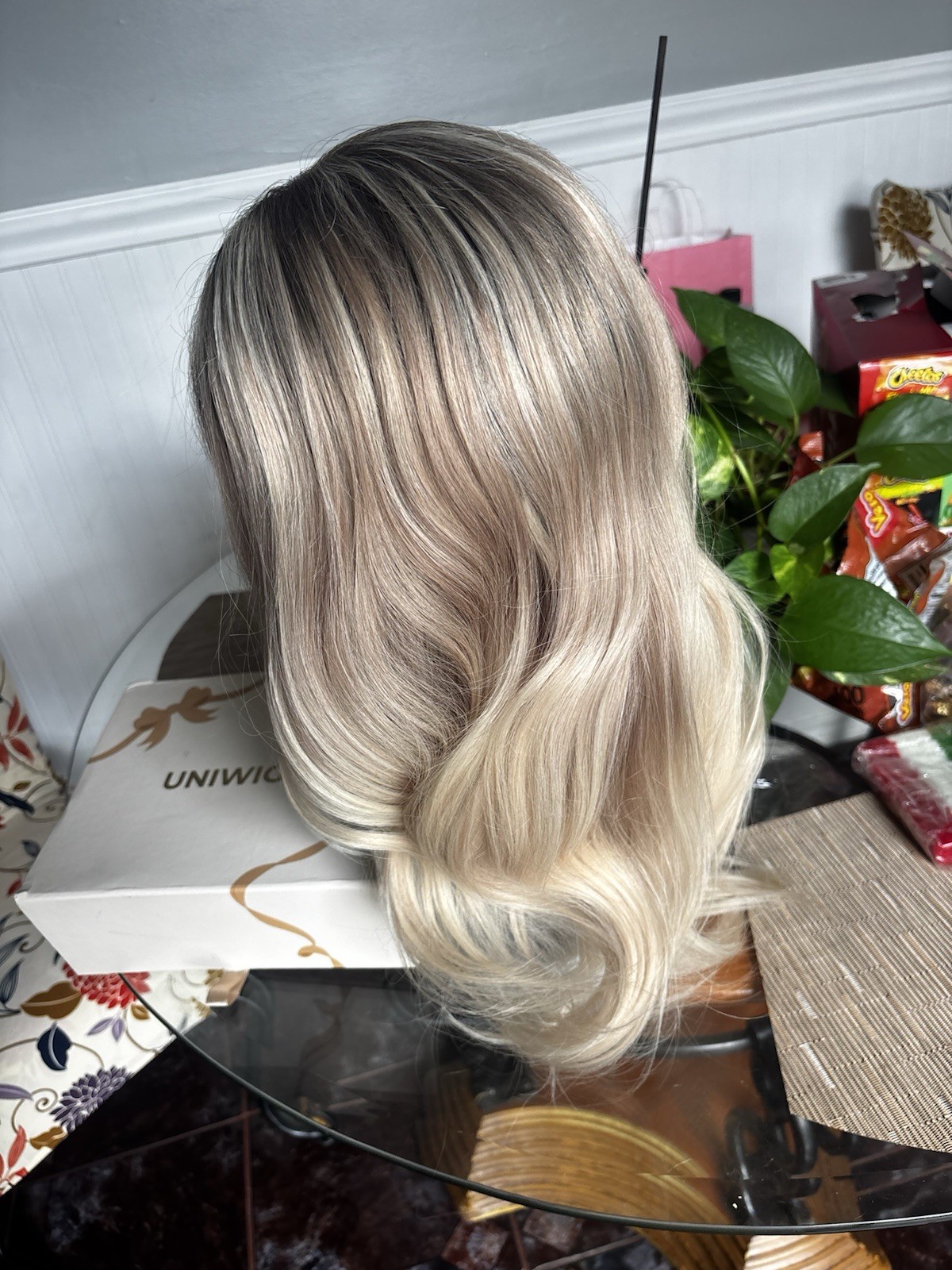 Long Blond Dimensional Uniwigs Human Hair 23” Long Long Blond Dimensional Uniwigs Human Hair 23” Long