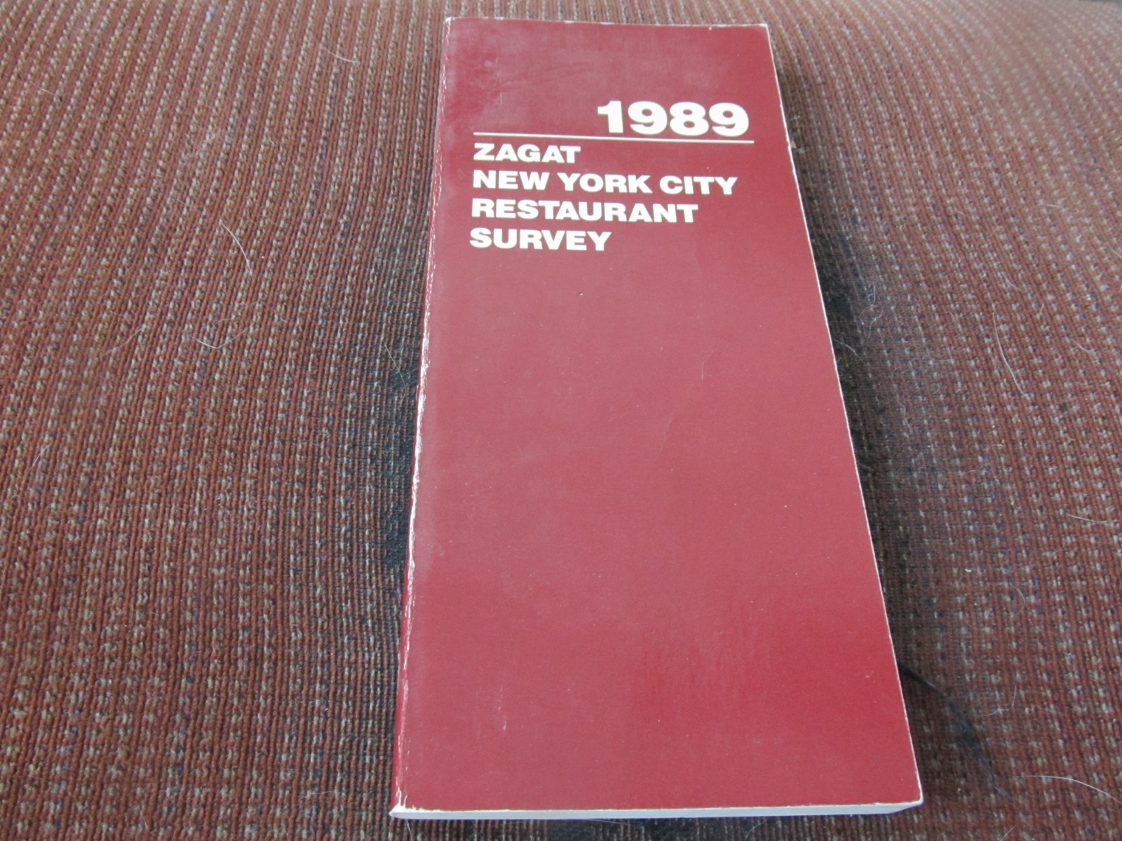 Vintage ZAGAT SURVEY 1989 NEW YORK CITY RESTAURANTS ZAGATSURVEY Paperback VG Vintage ZAGAT SURVEY 1989 NEW YORK CITY RESTAURANTS ZAGATSURVEY Paperback VG