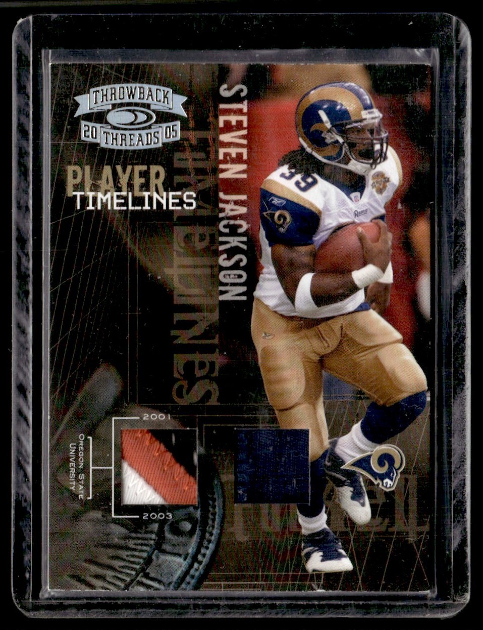 2005 Donruss Throwback Threads Player Timelines Dual Material Prime Steven