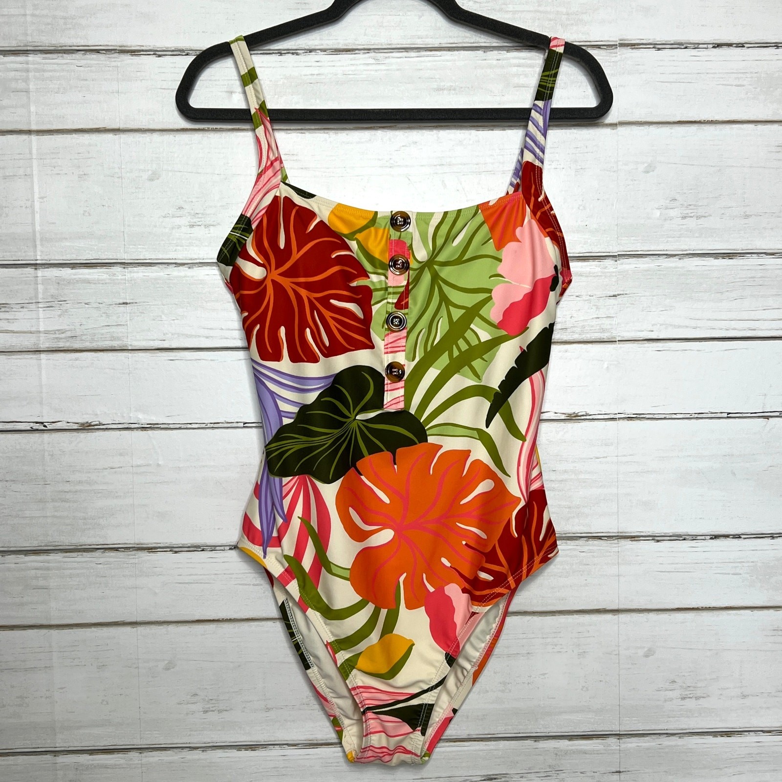 Social Standard Sanctuary Tropical Floral One Piece Swimsuit Size Large