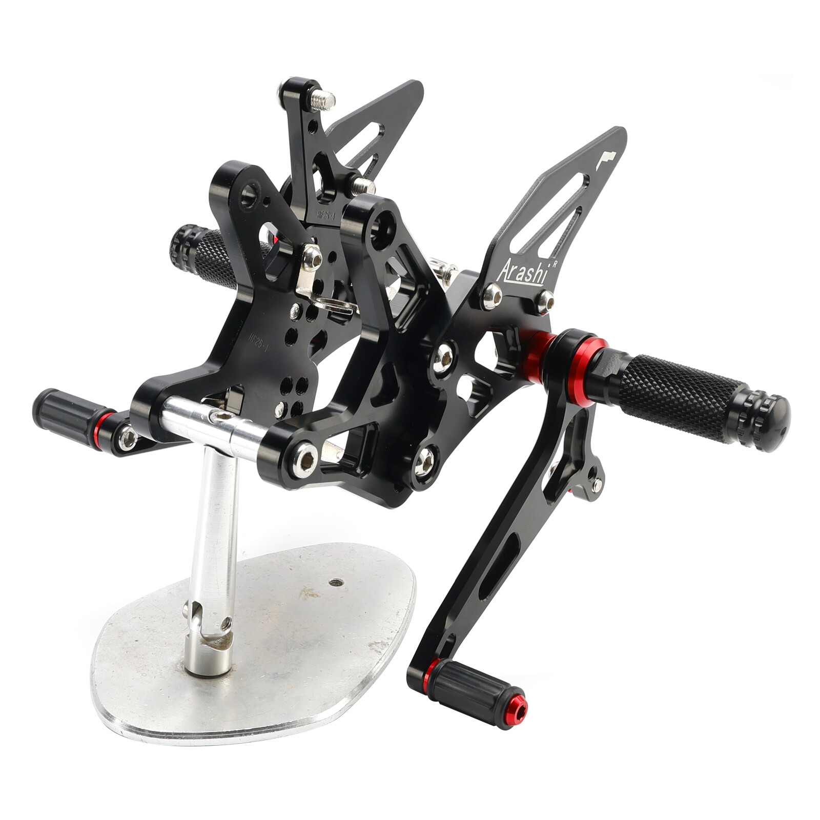 Racing Adjustable Rearsets Foot Pegs Black For Kawasaki ZX6R ZX-6R 2024-2025 24