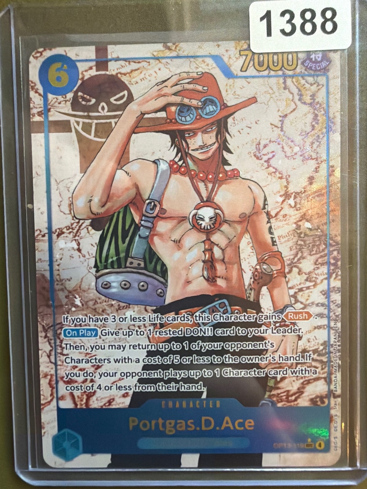 Carrying On His Will #OP13-119 Portgas.D.Ace (119) (Parallel)