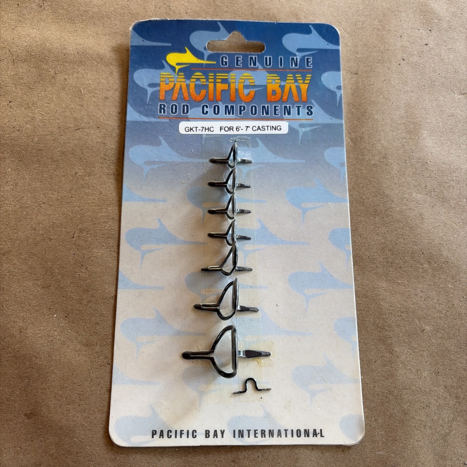 New Pacific Bay GKT-7HC Hialoy Ceramic Fishing Rod Guide Set 6\'-8\' Casting Rod