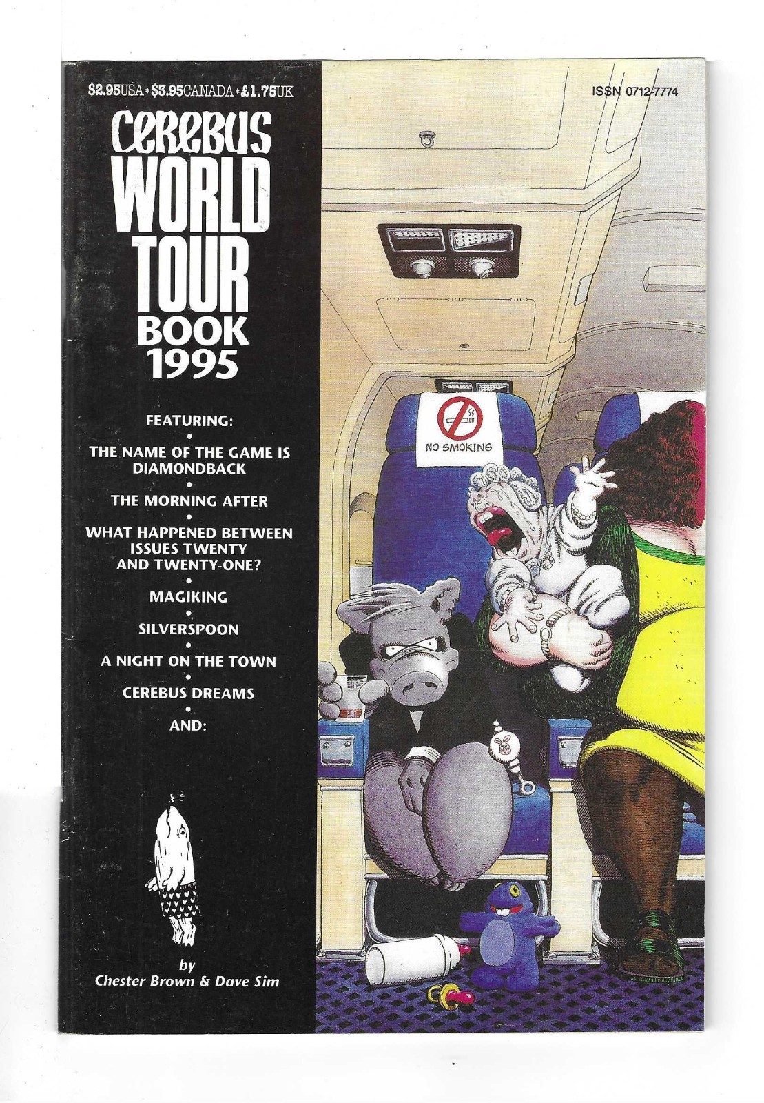 CEREBUS WORLD TOUR BOOK --- DAVE SIM BROWN Aardvark-Vanaheim 1995 VF/NM