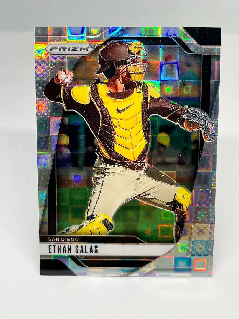 Ethan Salas 2025 Panini Prizm Pandora /199 Card #299 Padres Ethan Salas 2025 Panini Prizm Pandora /199 Card #299 Padres