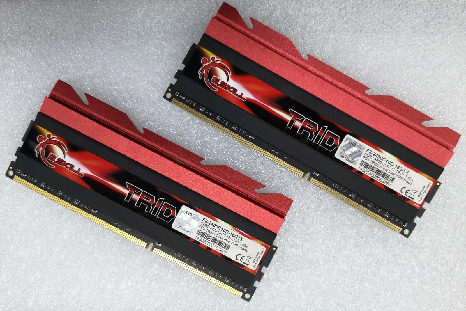 G.SKILL 2 X 8GB DDR3 2400 Desktop DIMM RAM Trident X  F3-2400C10D-16GTX  240pin