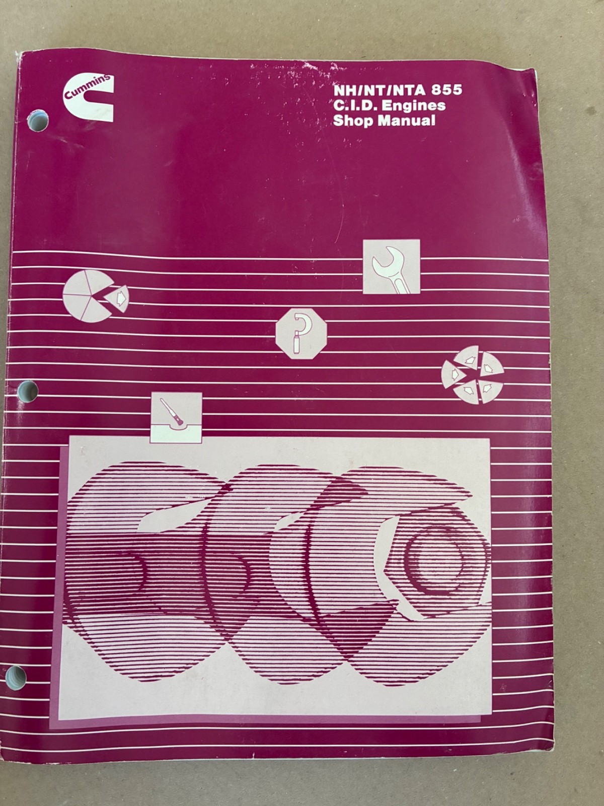 Original Cummins NH NT NTA 855 Diesel Engine Shop Manual Big Cam III IV 1981 OEM