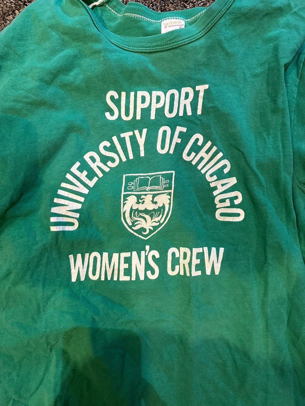 Vintage 1970s University of Chicago Women\'s Crew T shirt