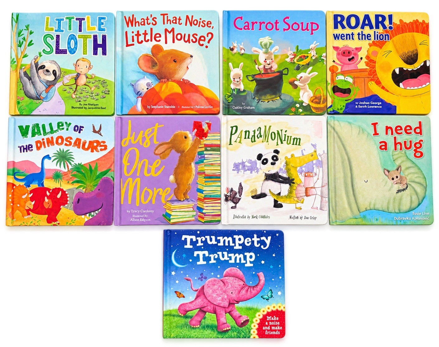 9 Kids Books Lot Hardcover Picture Books Children Story Books Bundle