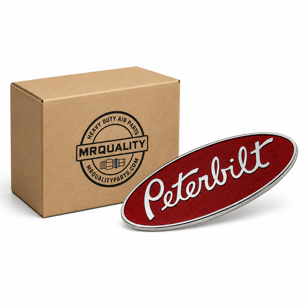 Fits Peterbilt Factory Nameplate Hood Emblem Logo 20-19280 Fits Peterbilt Factory Nameplate Hood Emblem Logo 20-19280