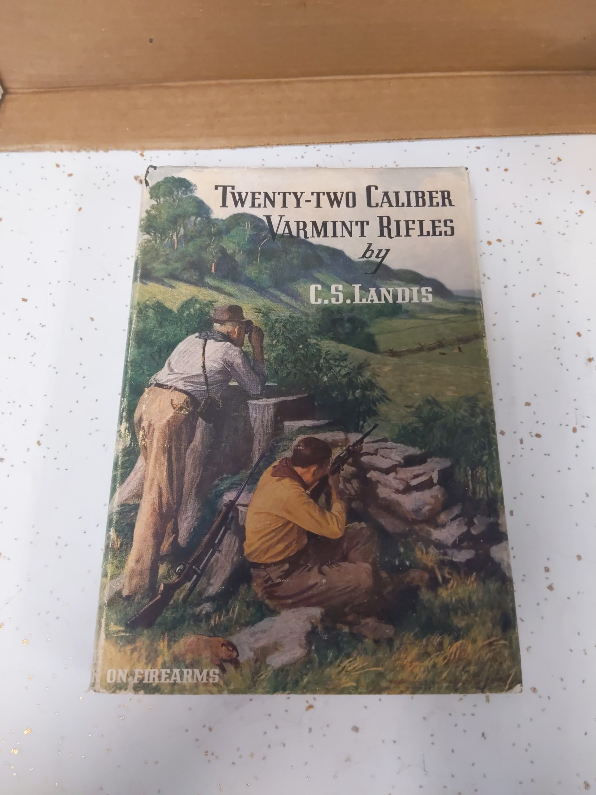 Twenty-Two Caliber Varmint Rifles By Landis 1947 HB DJ RARE Hunting BOOK PLATE 