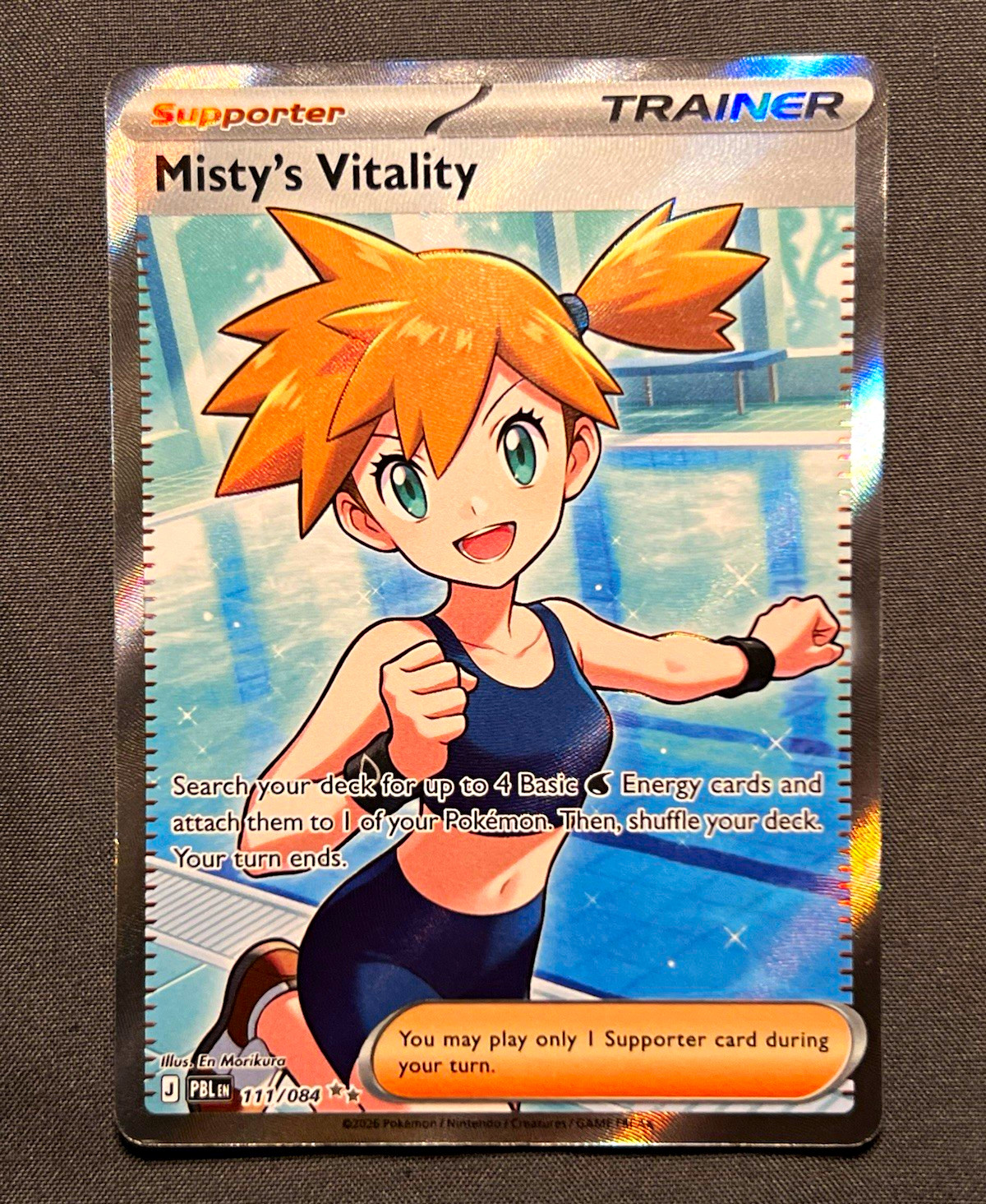 Misty\'s Vitality 111/084 Ultra Rare Full Art Holo Prismatic Evolutions EN