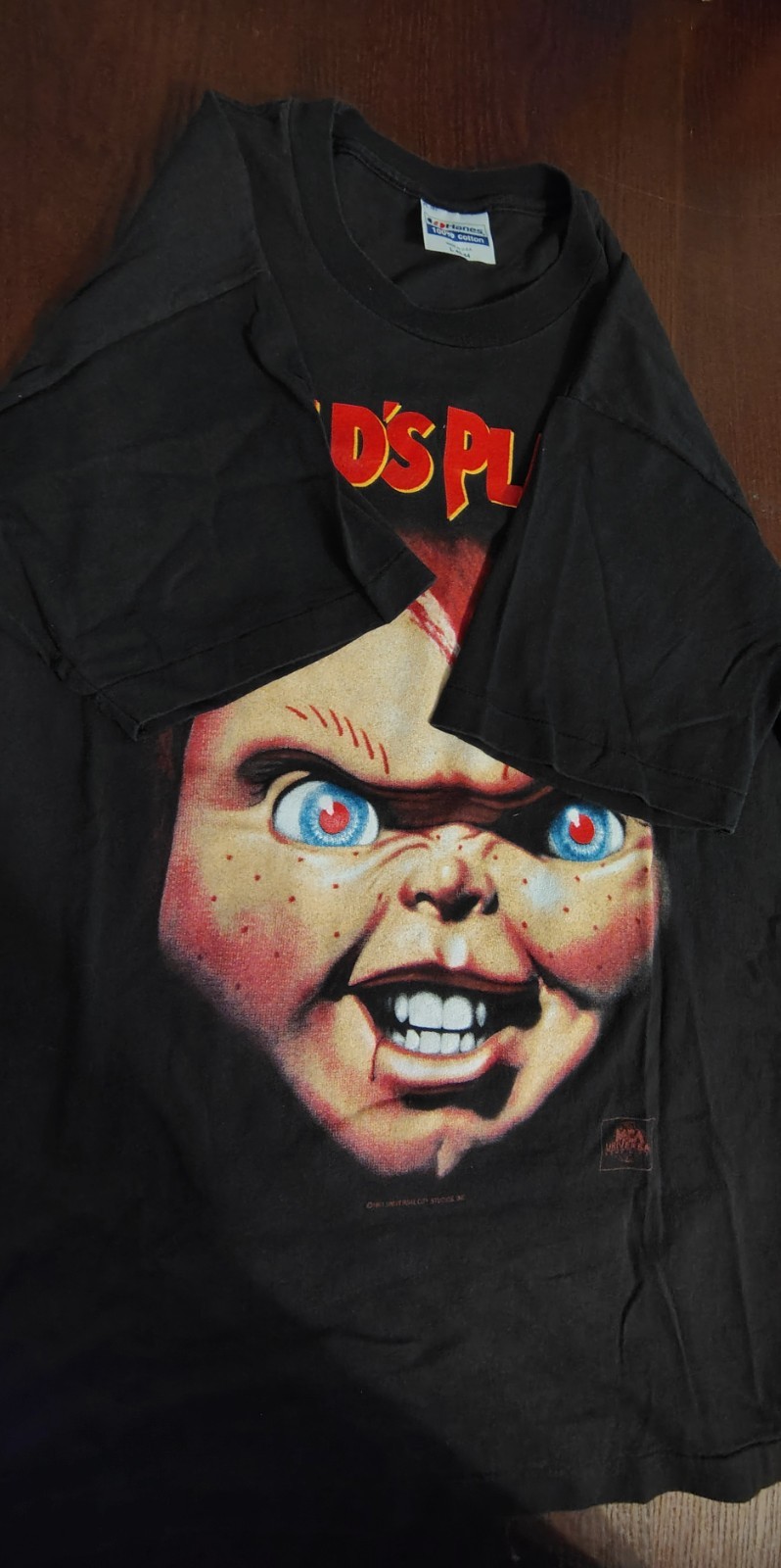 Vintage 1991 Childs Play 3 Chucky T Shirt Single Stitch Size L