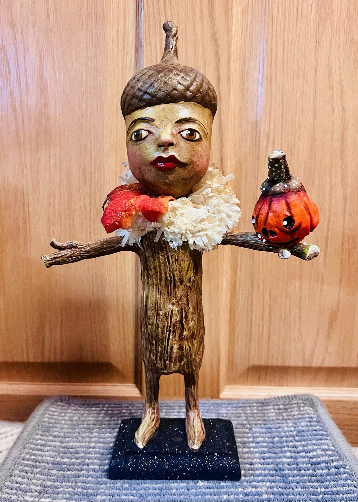RARE OOAK Debra Schoch Acorn Boy “Hip Hop Jingle Boo” Signed Mint RARE OOAK Debra Schoch Acorn Boy “Hip Hop Jingle Boo” Signed Mint