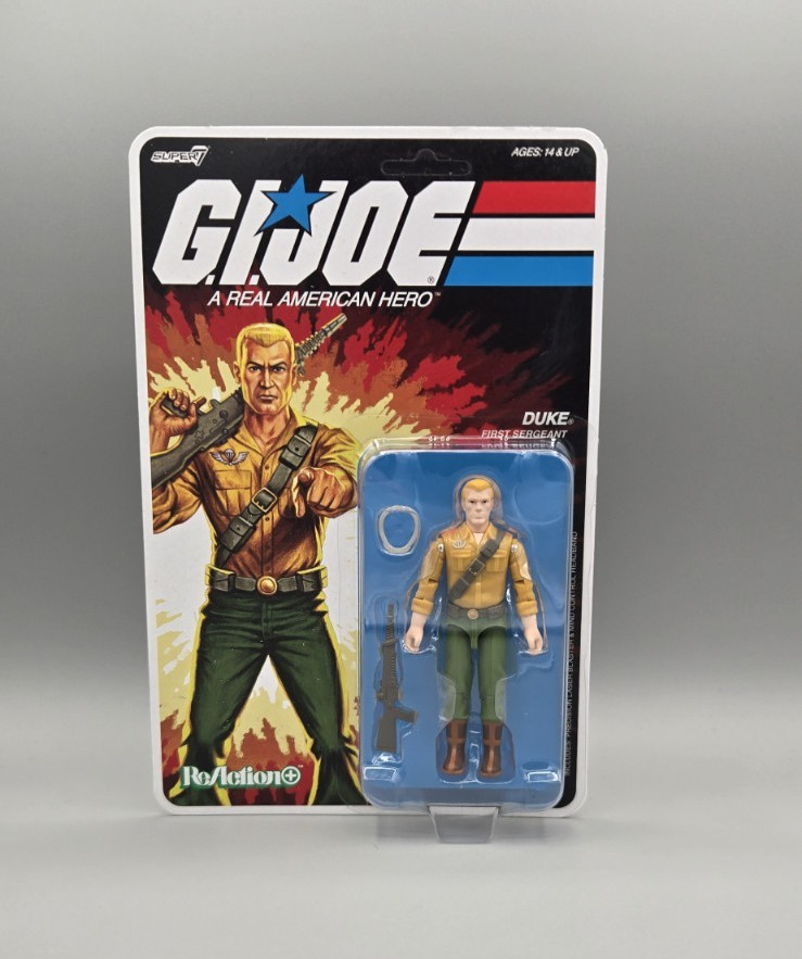 Super7 ReAction+ Plus O-Ring GI joe Duke MOC Unpunched  Case Fresh