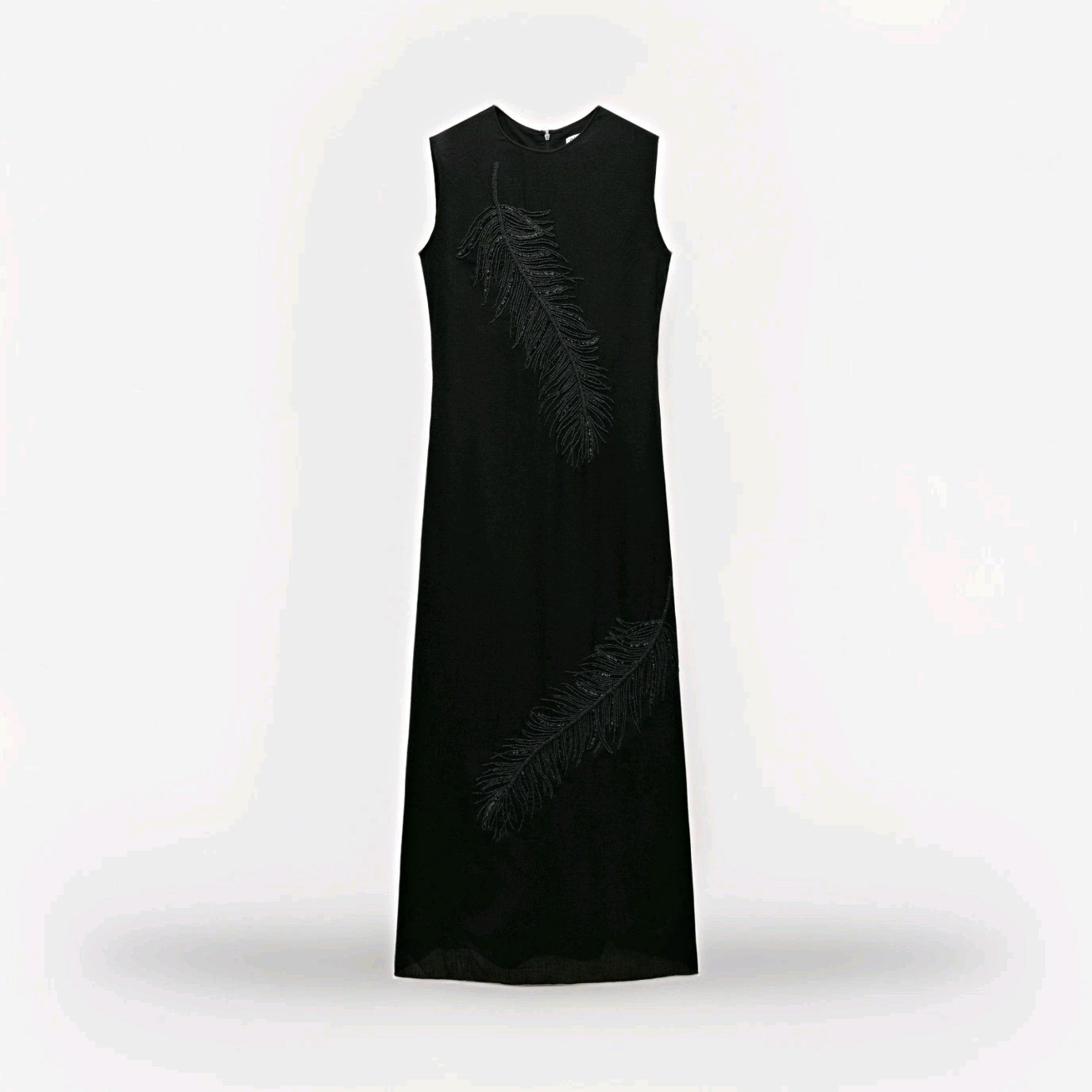 ZARA EMBROIDERED MIDI DRESS ZW COLLECTION Medium