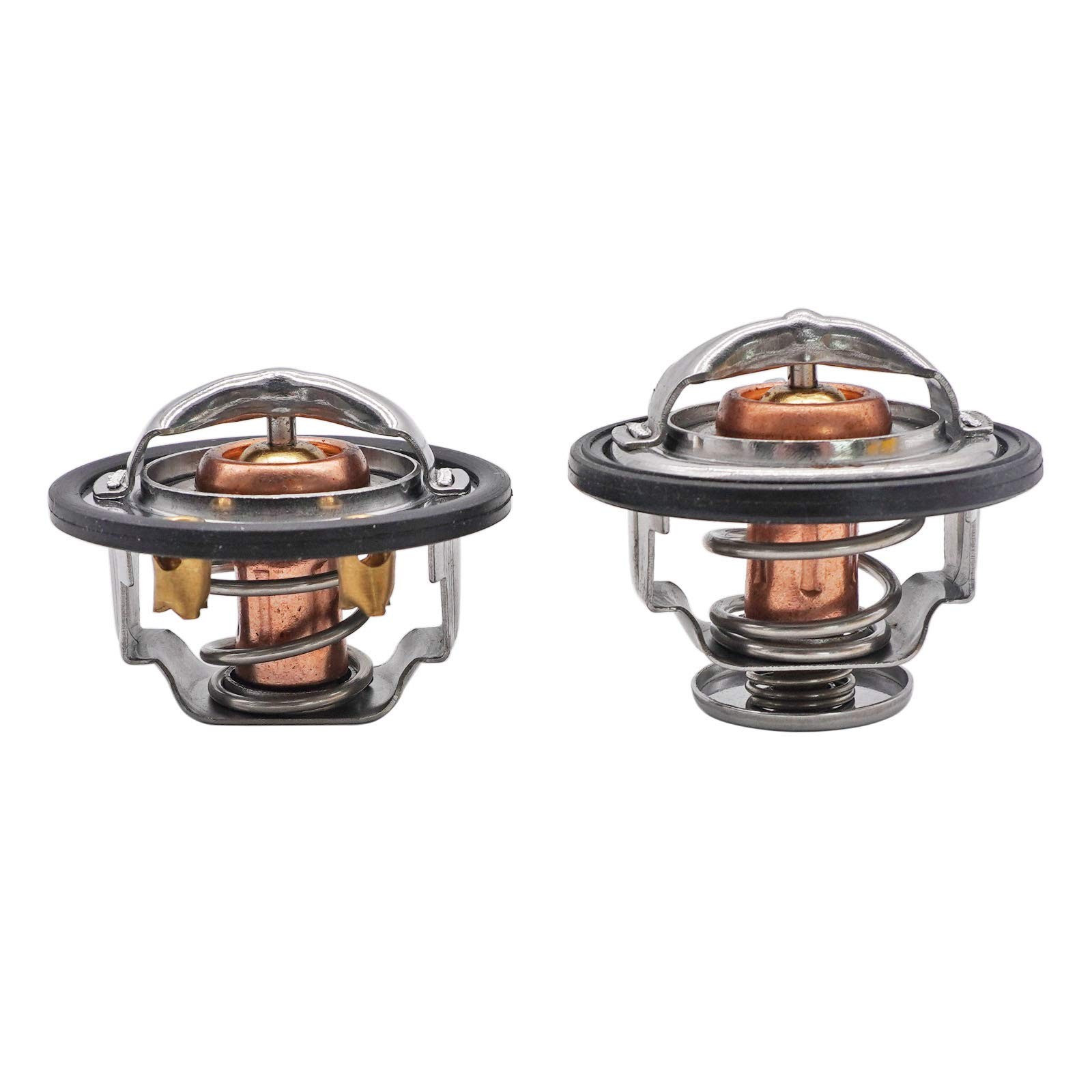 Front & Rear Thermostat Kit Replacement for Gm 6.6l Duramax 97241130 97241129