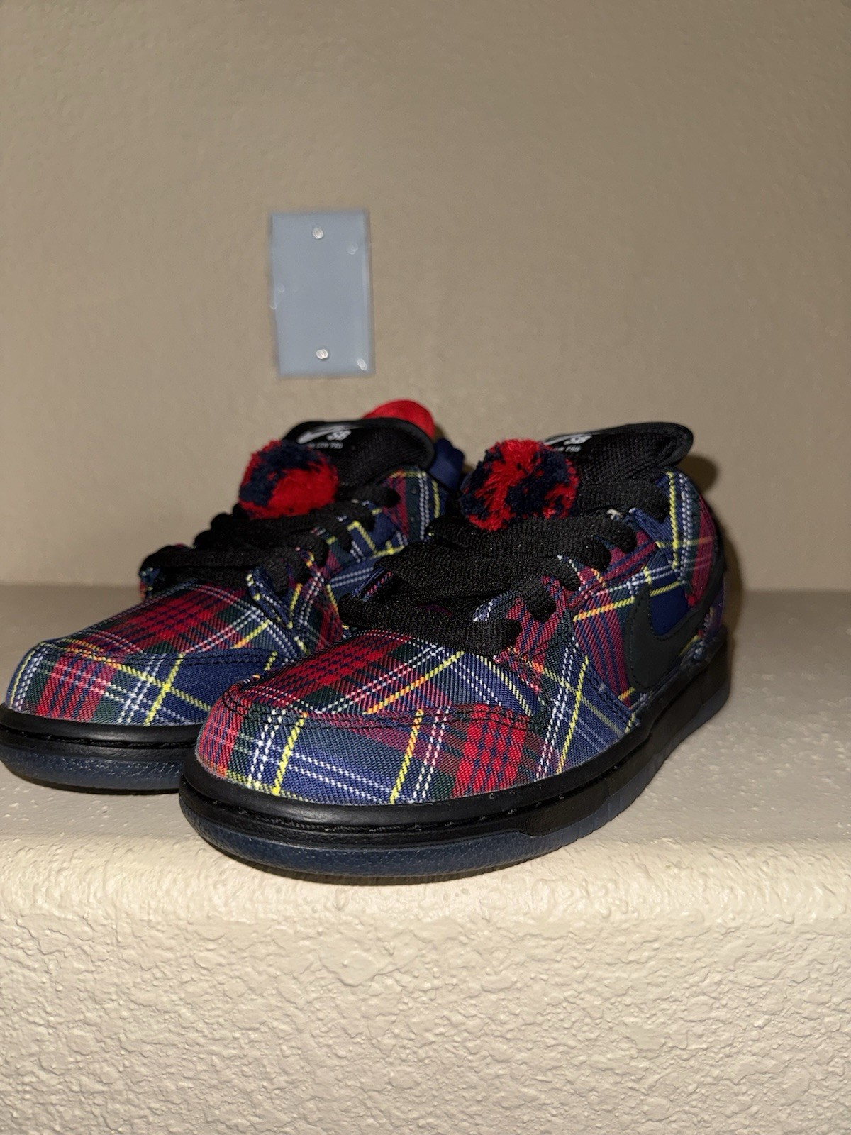Size 8 - Nike Dunk SB Low Nardwuar Tam O\' Shanter Hat Plaid (II1493-600) NEW
