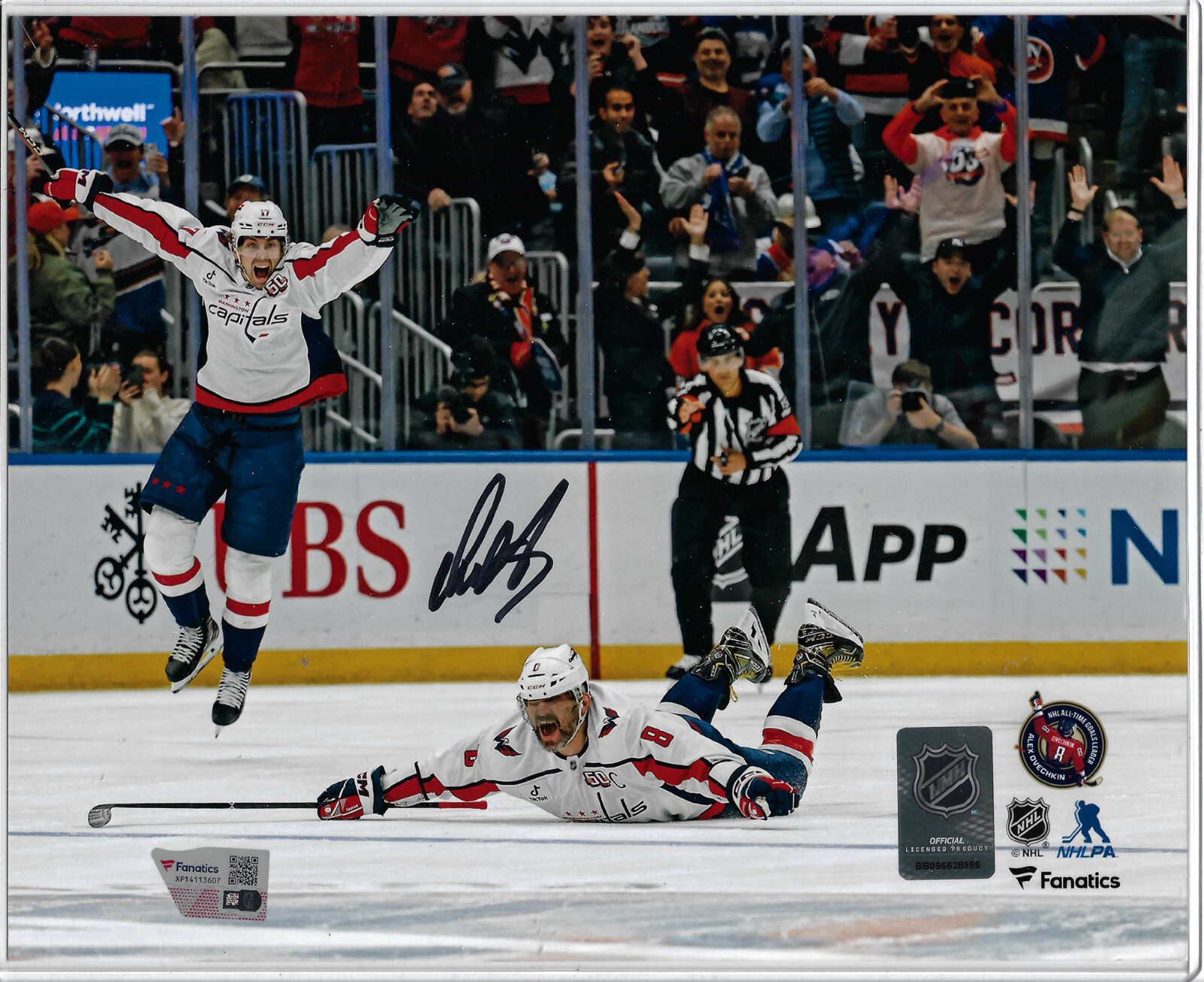 Alexander Ovechkin Autographed 8 x 10 895th Goal Celebration Photograph Fanatic