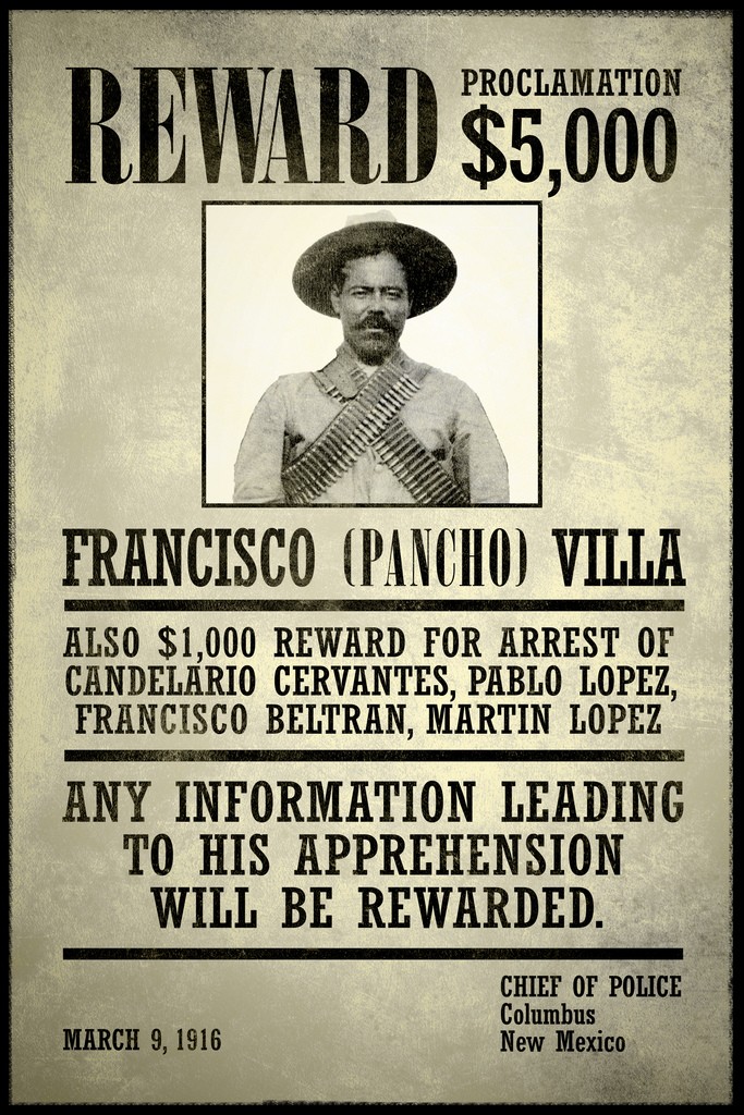 Wanted Francisco Pancho Villa Cool Wall Decor Art Print Poster 12x18