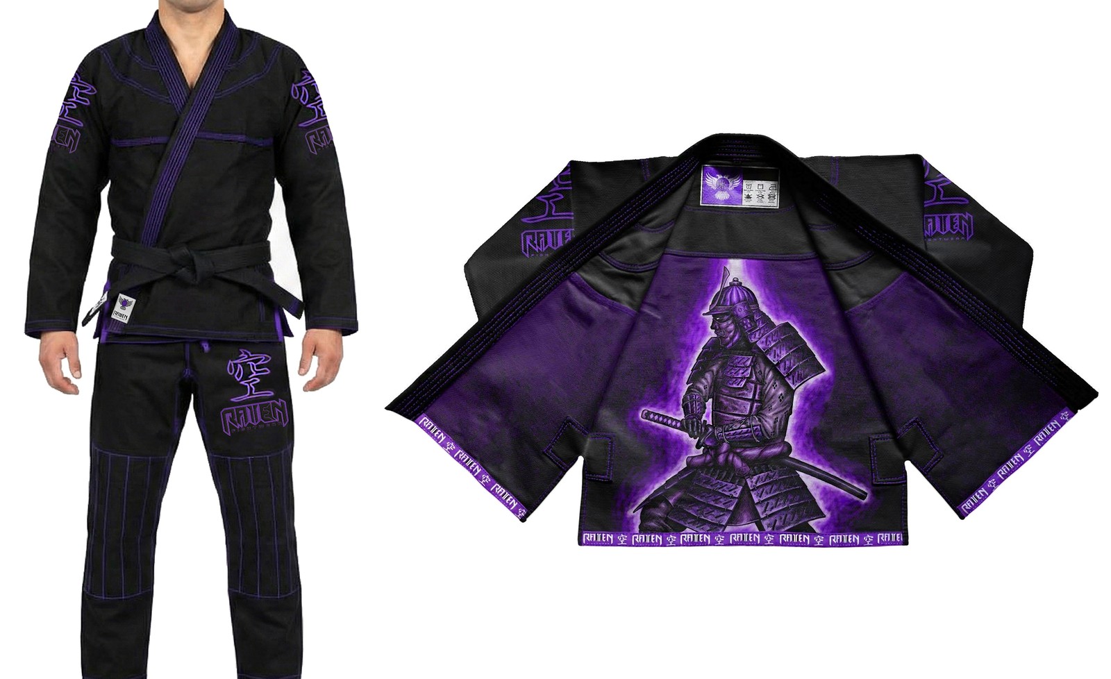 Raven Fightwear Men\'s Elements Void Samurai Brazilian Jiu Jitsu Premium BJJ Gi