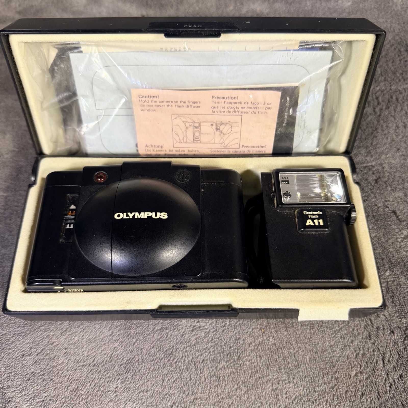 Olympus A11 Camera with Electronic Flash Vintage