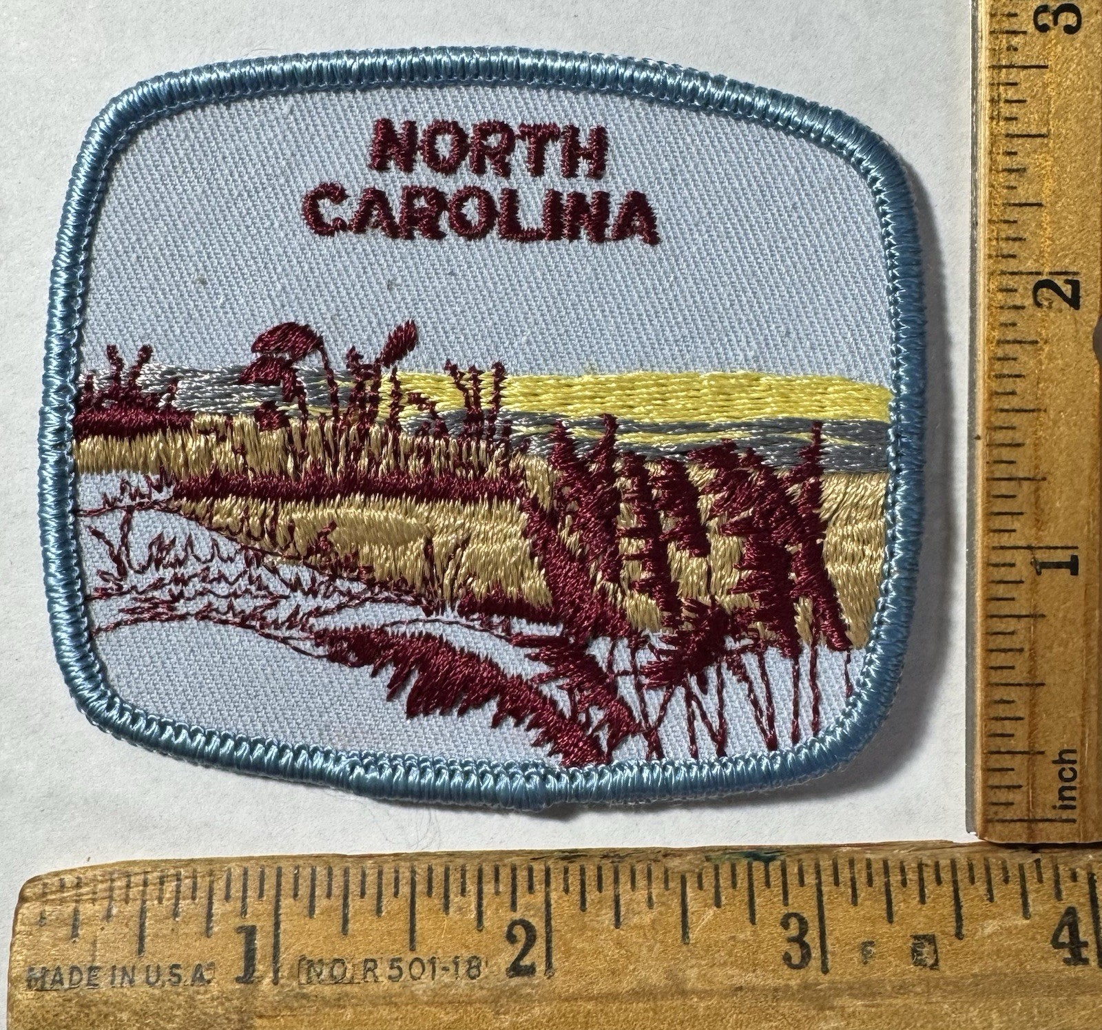 Vintage North Carolina Outer Banks Sea Oats Patch Voyager State Travel Souvenir Vintage North Carolina Outer Banks Sea Oats Patch Voyager State Travel Souvenir
