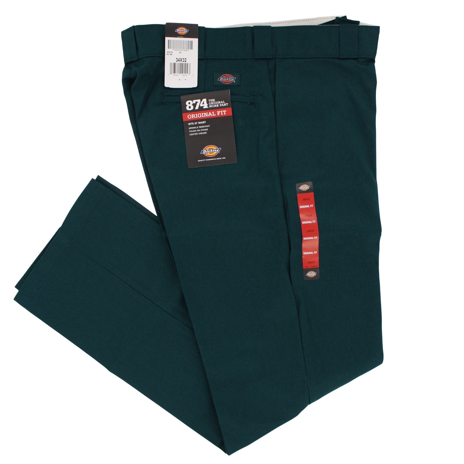 Dickies Men\'s Work Pants 874 Original High Rise Straight Fit