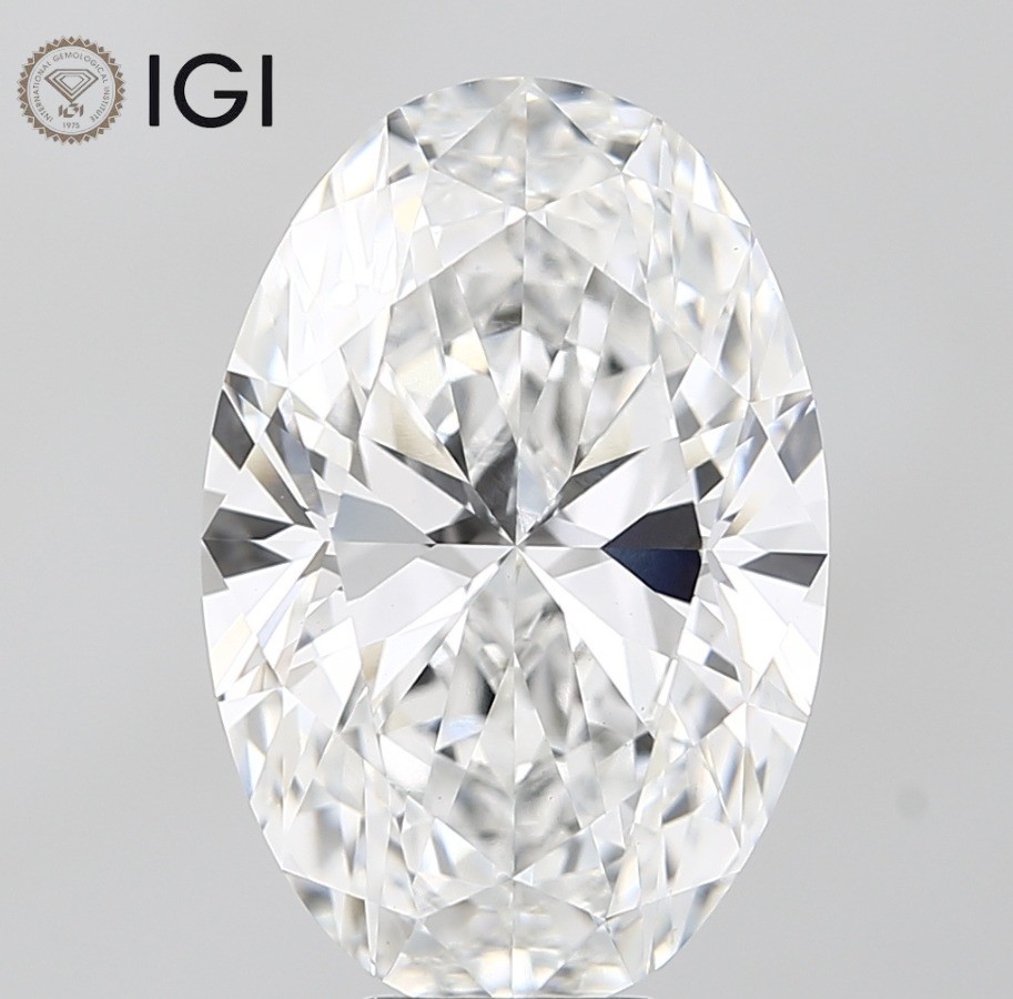 1.38 Ct Oval Cut IGI Certified Lab Grown CVD Diamond D Color VVS2 Clarity Stone