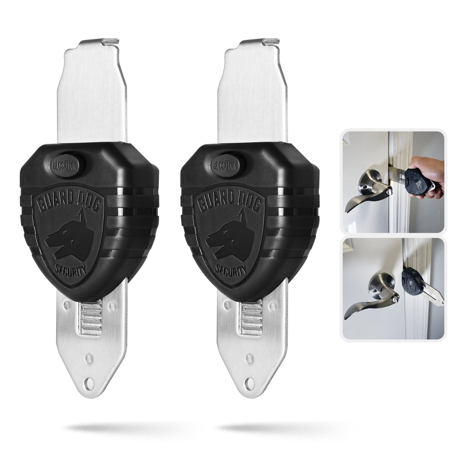 Blocklock - Portable Door Lock for Travel & Home Safety - 2 Pack