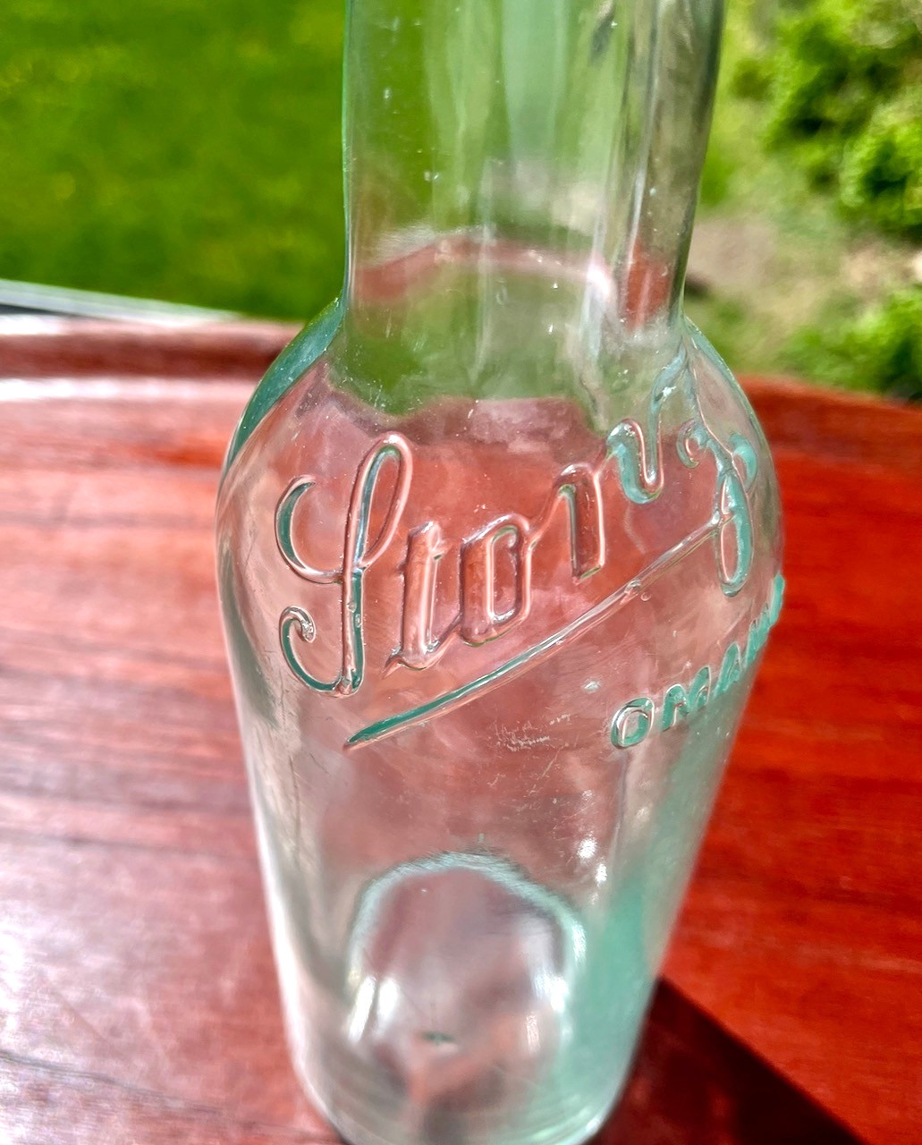Antique Storz Beer Bottle Green Glass 1890s Omaha Nebraska, Pre 1900 Rare Bottle
