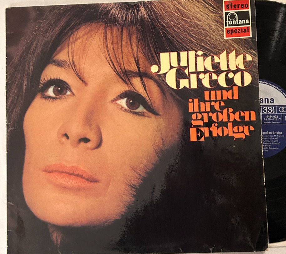 Juliette Gréco Und Ihre Großen Erfolge - 1977 Fontana LP - Germany - Near Mint