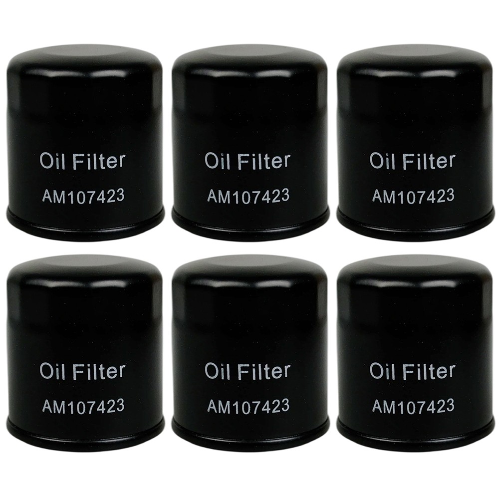 6PCS Oil Filter AM107423 for kawasaki FX850V FX801V FJ180V FH381-721V FH601-770D