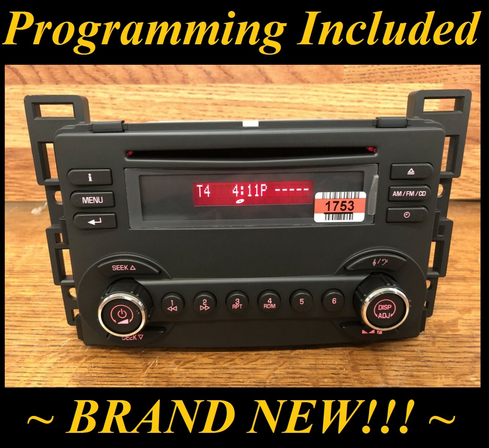 New 05 06 07 08 Pontiac G6 Cd Radio Programming included - Unlocked OEM U1C G-6