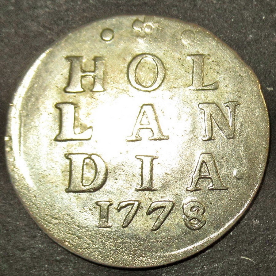 Certificate Authenticity 1778 Dutch Colonial New York Silver Loin Dime Hollandia