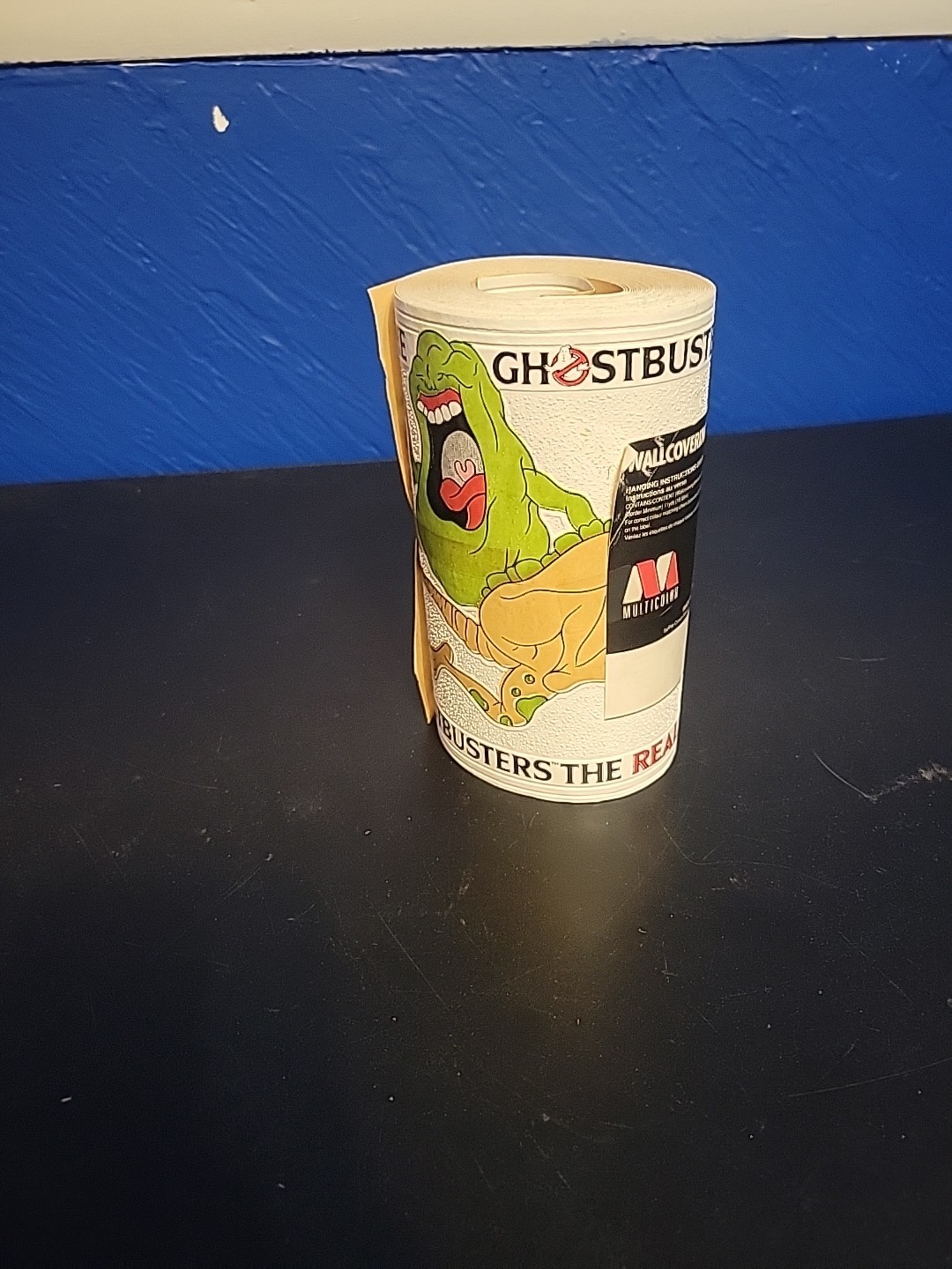 RARE Vintage 1986 Made in England The Real Ghostbusters Slimer Wall Border Paper