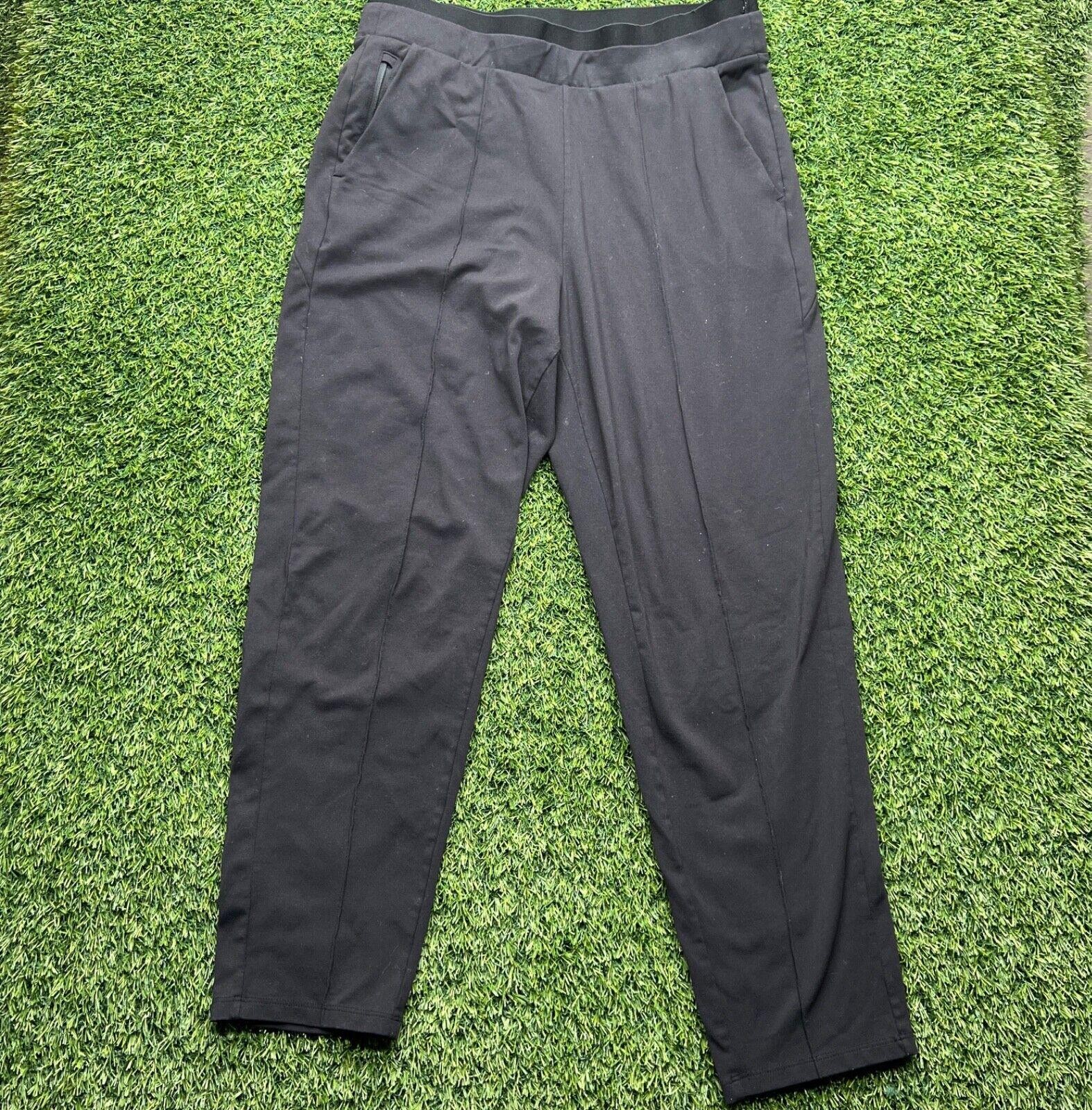 Athleta Pull On Pants Women Medium M Black Casual Gym Workout Lycra Nylon Athleta Pull On Pants Women Medium M Black Casual Gym Workout Lycra Nylon