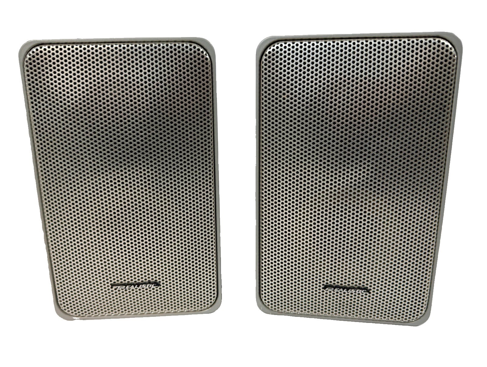 Vintage Pair of Realistic Minimus-7 Silver Bookshelf Speakers Tested 40-2034 Vintage Pair of Realistic Minimus-7 Silver Bookshelf Speakers Tested 40-2034