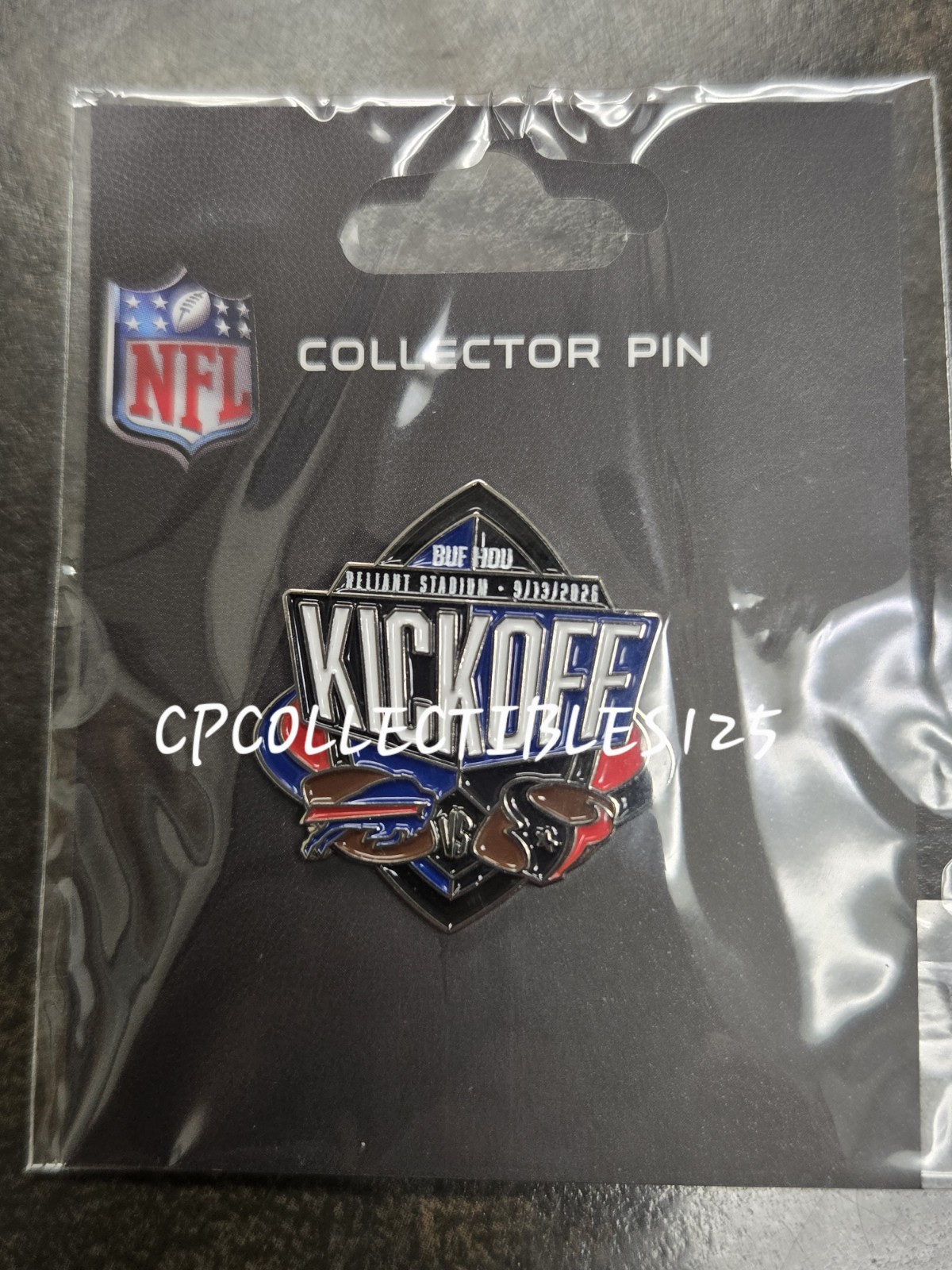 Houston Texans VS Buffalo Bills Game day Pin 9/13/2026 NEW H-Town
