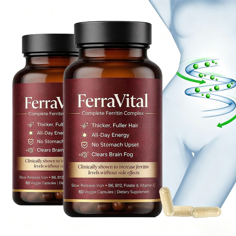 2 Bottle FerraVital Ferritin Support Iron Women Supplement With Multivitamin