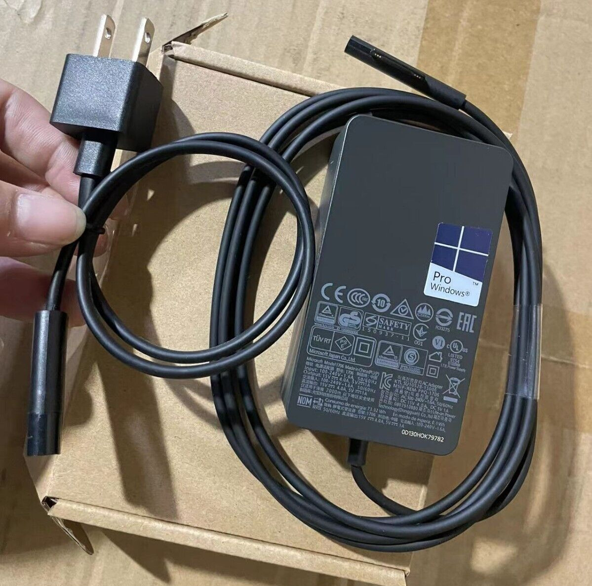 Genuine 65W Microsoft Surface Pro Book 1 2 3 4 5 6 7 X Adapter Charger 1706 1800