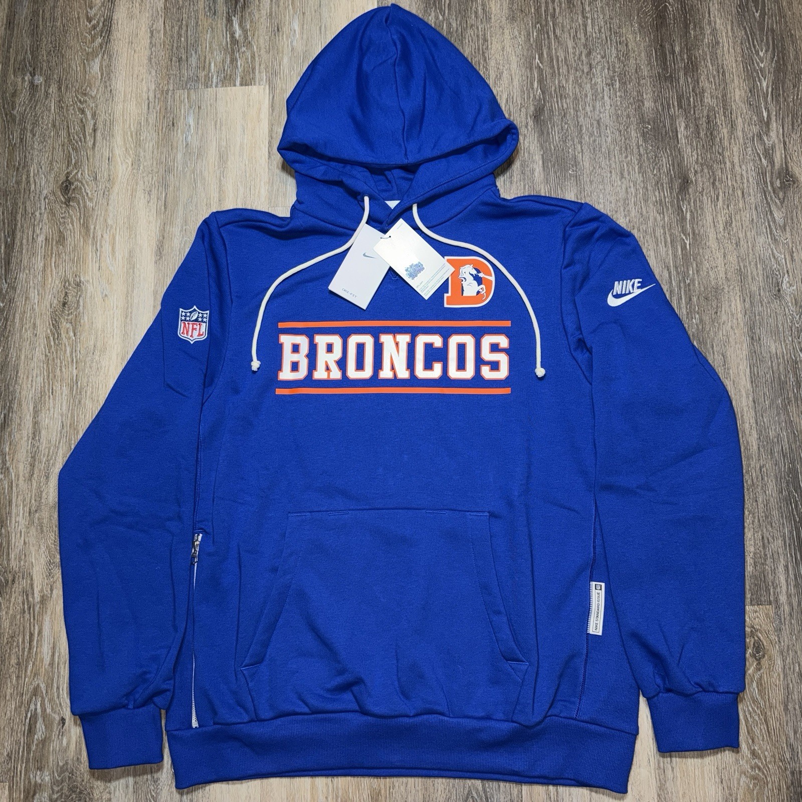 Authentic Denver Broncos Standard Issue Hoodie 2026 Replay Officials Alt Retro