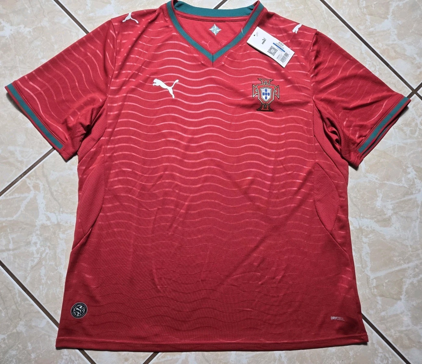 NWT Portugal National Team Puma 2026 World Cup Authentic Replica Away Jersey XL